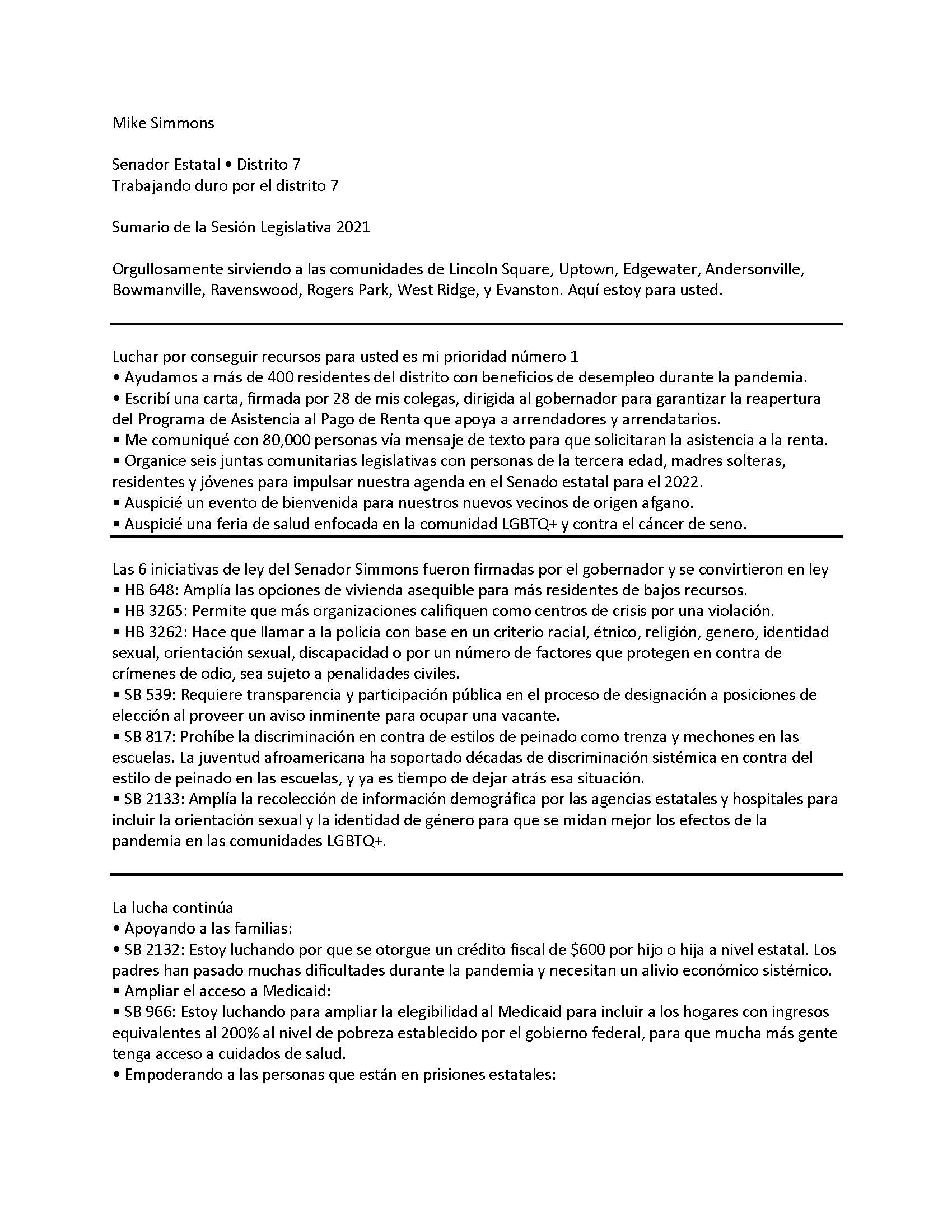 Mike Simmons Spanish Page 1